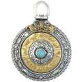 Taiyin Wenshu Jiugong Bagua Gua Pai Pendant rotatable zodiac year Tibetan Valentine's Day New Year gift. 