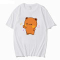 SAKURA Anime Cartoon Panda Bear Bubu and Dudu T Shirt Kawaii Graphic Printed T Shirt Fashion Crew Neck Plus Size T Shirt Women. 