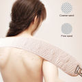 Rough Texture Back Scrubber Double-sided Exfoliating Back Scrubber for Deep Cleanse Long Bath Towel with Upgraded Handles Best Body Scrub Washcloth for Smooth Skin Easy-to-use Back Exfoliating Towel. 