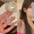 Elegant Butterfly Earrings Women Advanced Sense Earrings Exquisite Rhinestone Earrings TK. 