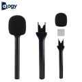 Alogy Microphone Handle, Wireless Interview Microphone Adapter Handle Holder for Mic Stand with Foam for TV Reporter, Podcasting. 