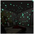 Pack of 50 Night Glowing Fluorescent Stars Wall Stickers Wall Decoration Stars. 