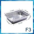 Pack of 10-Aluminum Foil Disposable Food Container 7 x 5 inches- F3. 