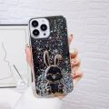 Luxury Cute Stand Rabbit Soft Phone Case For Xiaomi Redmi Note 13 13ProPlus 12 12C 12S 11S 10C 10S POCO X6 M6 Spakly Bling Cover. 