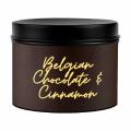 Lit Up Belgian Chocolate and Cinnamon Scented Candle 120ML. 