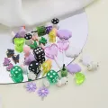 Youbo Cute Realistic Duck Cow Mushroom Butterfly Earring Accessories   Handmade Resin DIY Pendant Hanging Accessories. 