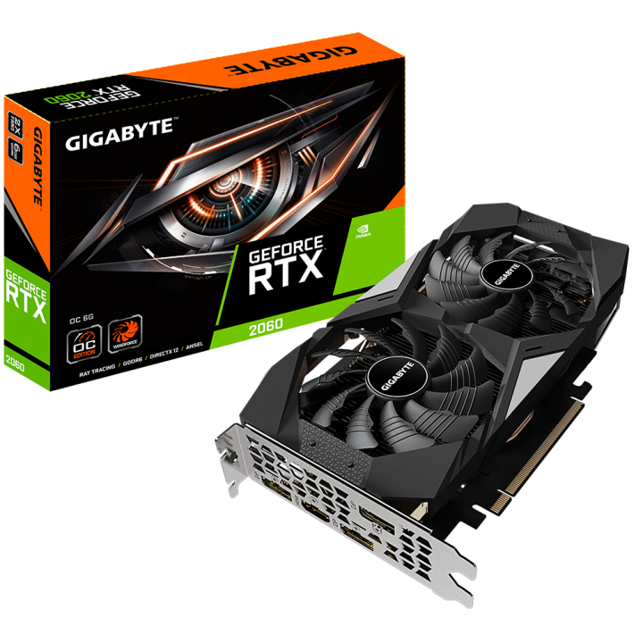 NVIDIA GeForce RTX 2060 6GB GDDR6 Gigabyte Graphics Card