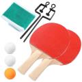 Ping Pong Balls Training Accessories Indoor Exercise for Men and Women Personal Use Sports, Wooden Table Tennis Racket Set with 2 Bats and 3 Ping Pong Balls, Portable Table Tennis Net Bracket Ping-Pong Paddles Kit Set. 