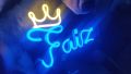 Any Customized NEON Sign Plate - Name Plate - 4 Letters Alphabets - best gift for friends and family. 