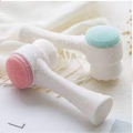 Double-headed Manual Facial Cleansing Brush Set, 2 in 1 Soft Bristle and Silicone Face Cleaning Beauty Brush, for Deep Pore Cleaning, Exfoliating, Removing Blackhead and Massaging 1pcs. 
