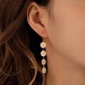 New Enamel Little Daisy Drop Earing Dangle Earriings for Women Girl Ins. 