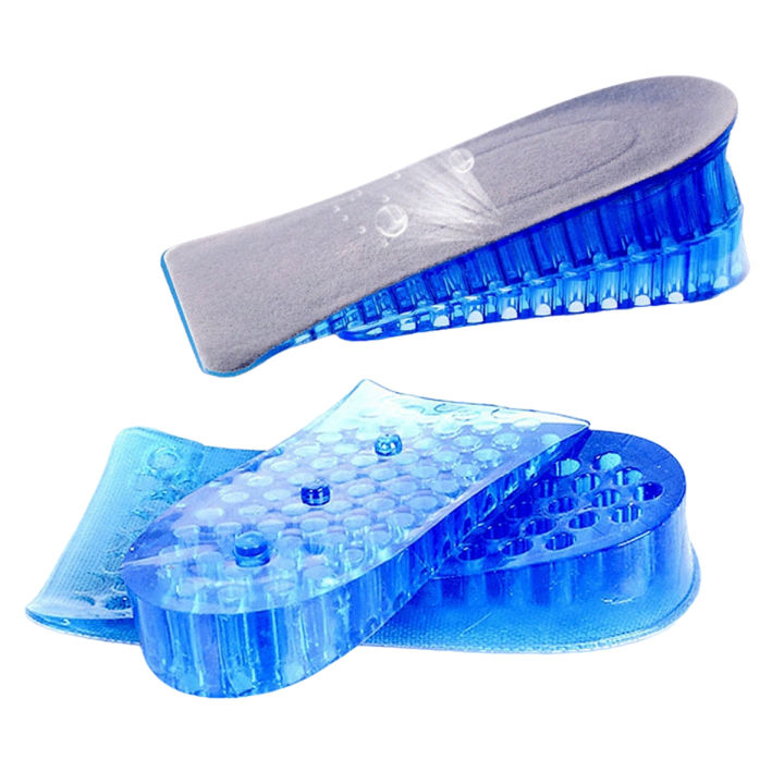 2-layer Height Increase Insole Silicone Heel Cushion Inserts Gel Heel Pads Taller Height Lift Comfy Uni Men Women Shoes Insole 1 Pair