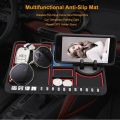 Multi-Functional Car Anti-Slip Mat Auto Phone Holder Non Slip Sticky Anti Slide Dash Phone Mount Silicone Dashboard Car Pad Mat. 