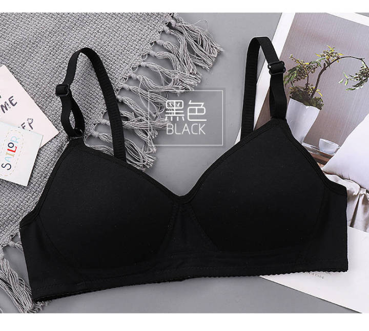 Meiqueling girl's thin section QQ cup underwear female big show small Korean version of the bra for high school students to receive auxiliary breast adjustment