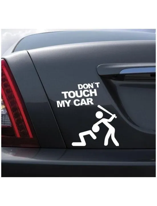 Dont%20Touch%20My%20Car%20Sticker%20-%20White%20-%20Image%203