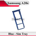 Samsung A20s SIM Tray Sim Jacket Sim Slot Sim Door For Galaxy A20s - Blue. 
