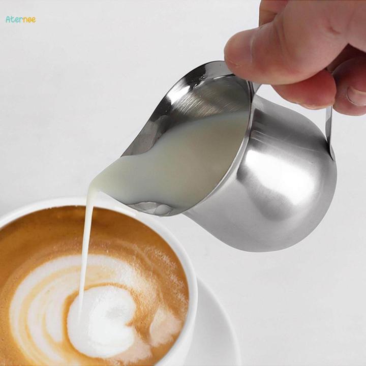 Milk Frothing Pitcher, Coffee Milk Frother Cup Pouring Cup, Espresso Machine Accessory, Coffee Espresso Steaming Pitcher for Cafe Shop