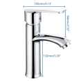 Bathroom Basin Tap Mixer Basin Faucet Chrome Plated Single Handle. 