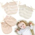 3 Pairs Newborn Baby Mittens No Scratch Cotton Gloves 0-6 Months Mixed Colors (S,0-1 Year) - Pack Of 3 Pairs Soft Cotton Baby Mittens For Newborn Baby Gloves Baby Infant - Multicolor -AA Store. 