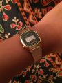 Casio - LA-670WGA-1DF - Stainless Steel Wrist Watch for Women - Digital - Youth Series. 