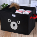 Panda Storage Bin for Toy Storage, Collapsible Chest Box Toys Organiser with Lid for Kids Playroom, Baby Clothing, Children Books, Stuffed Animal. 