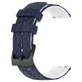 For Huawei Watch Buds 22mm Football Pattern Two-Color Silicone Watch Band. 
