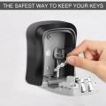 Key Lock Box Wall Mounted Aluminum alloy Key Safe Box Weatherproof 4 Digit Combination Key Storage Lock Box Indoor Outdoor. 