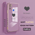 Tecno Spark 5 Air Spark 6 Air Lover Heart Square Edge Pattern Casing Plated Phone Shell Luxury Plating Soft Phone Case. 