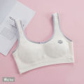 Cotton Bra Beautiful Back Bra camisole Student Underwear Wrapped Chest Brassiere Without Steel Ring. 