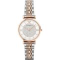 Emporio Armani White Dial Two-Tone Stainless Steel Watch For Women AR1926. 