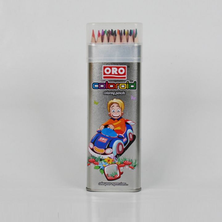 ORO 24 Color Pencils Tin box