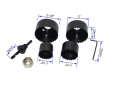 Hole Saw Cutter 6 Pc Set with Circular Round Drill Bit Carbon Steel Hole Saw Cutter Set Cut Holes In False Ceiling For LED Lights Fans Round Shape Hole Saws. 