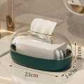 Oval Acrylic Tissue Box Self Adhesive For Facial Tissue Box Napkin Garbage Dispenser For Bathroom Kitchen Office Punch-free Wet Tissue Case Paper Towel Dispenser. 