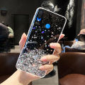 For Huawei Nova 3i Cover Fashion Shiny Glitter Starry Space Girls Slim Phone Case Clear Pink Soft TPU Silicone Bumper Shockproof Protective Back Cover. 