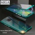 【Miga Plaza】 For Huawei Mate 20 Pro Magnetic Case 360 Front+Back double-sided 9H Tempered Glass Case For Huawei Mate 20 Pro Metal Bumper Case. 