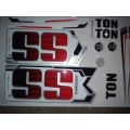 SS Sunridges TON Edition Cricket Bat Stickers [2D/Plain. 