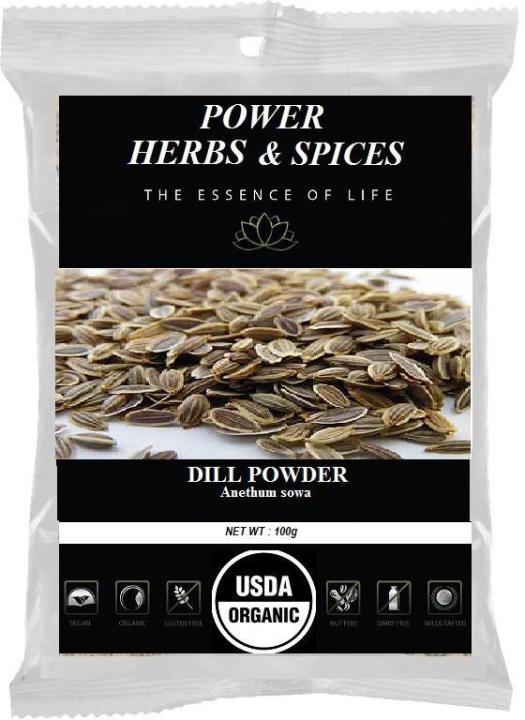 ORGANIC DILL POWDER BY POWER HERBS AND SPICES ( SOWA ) 100 g | Daraz.pk
