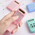Bear calculator fashion creative girl heart cute cartoon candy color mini compact and convenient computer portable stationery handheld calculator primary school student special counter. 