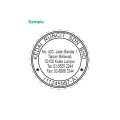 Shiny Printy Stamp Round R-538 38 mm (Customize Stamp) (For doctor and official stamp permission letter must). 