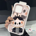 Trendy Cute Couples Pop Mart Labubu Funny Cartoon Casing Compatible for IPhone 15 16 12 11 14 13 Pro Max 16 14 15 Plus XR X XS Max Luxury Soft Case. 