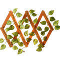 Money Plant Leaves Fence Wooden Frame Wall Hanging 2ft Retractable Garden Decoration with Bale of Leaves. 
