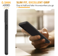 Samsung A04S Matte Black Soft Silicon Back Cover. 