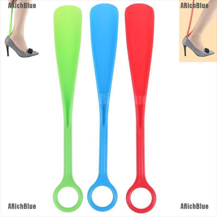 ARichBlue 12" Long Plastic Shoe Horn Shoehorn Shoe Helper Easy Sturdy Slip Random