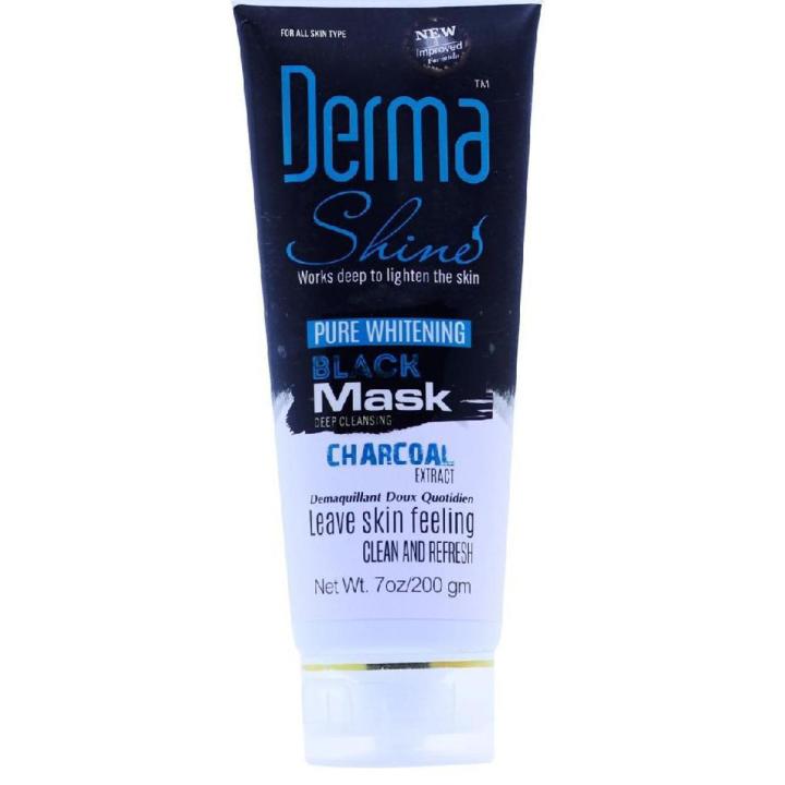 Derma Shine  Black Mask For Men And Women 200gm