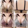 Cheetah Print Padded Push-Up Bra - Soft Foam, Sizes 32-38. 
