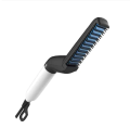 Modeling Comb Hair Straightener Hair Iron Men Quick Beard Straightener Styler Comb Perfuw Upgraded Electric Anti-Scald Modeling Comb Men's Hair Straightening Comb, Anti Static, Efficient For Styling And Hair Fashioning. 