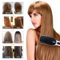 Anion Portable Hair Straightener Brush Frizz-Free Straightening Hair Brush Hair Care Straight Heated Comb with Temperature Inductor For women and Man. 