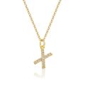 Initial Necklace For Women Gold Silver Color Letter Chain 26 A-Z English Alphabet Pendant Necklace Jewelry. 
