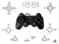 PlayStation PS2 Dual shock 2 Wired Controller- Black. 