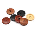 10PCS 2/4 Holes Round Wooden 10-38mm Buttons for Clothing Coat High Quality DIY Decorations Sewing Accessories 5 Colors Optional. 